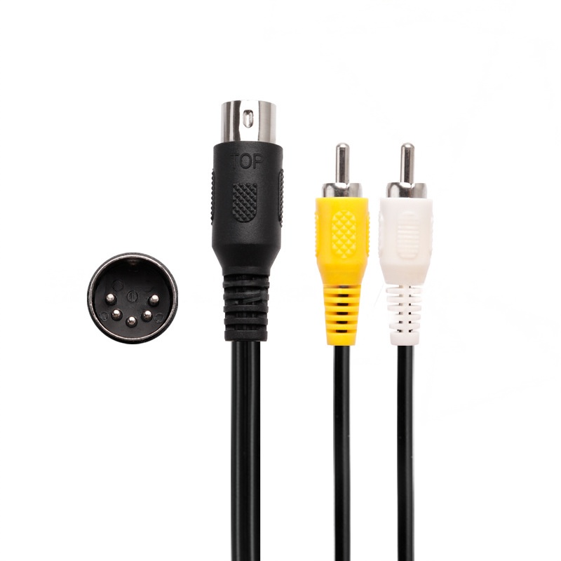 Retro Gaming Cables - SEGAメガドライブ1本体用RCAケーブル、MD1コントローラー用AVコード、オーディオビデオステレオ延長ケーブル（テレビゲームプレーヤー用）