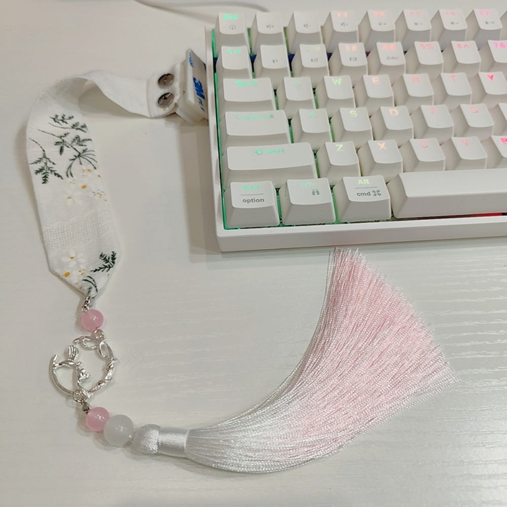 Retro Gaming Cables - 中国のレトロなスタイルのパーソナライゼーション、Wooting カスタマイズされた改造キーボードリボン装飾ゲームアクセサリーギフト