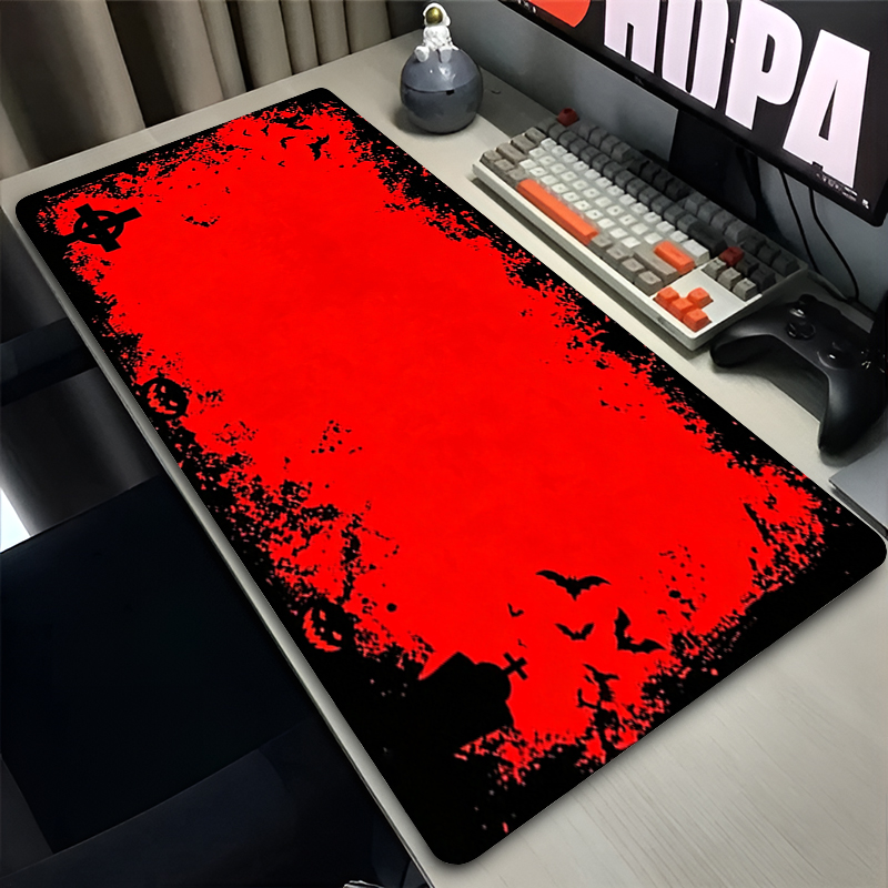 Retro Gaming Keyboard And Mouse - クールなマウスパッド 大型ゲーミングパッド ヨーロッパレトロ柄 拡張デスクマット 滑り止めキーボードパッド PCゲーマー
