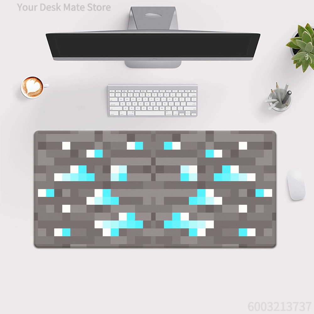 幾何学模様の大型デスクマット、レトロなピクセルレース柄の拡張 - Retro Gaming Keyboard And Mouse のレビューと価格