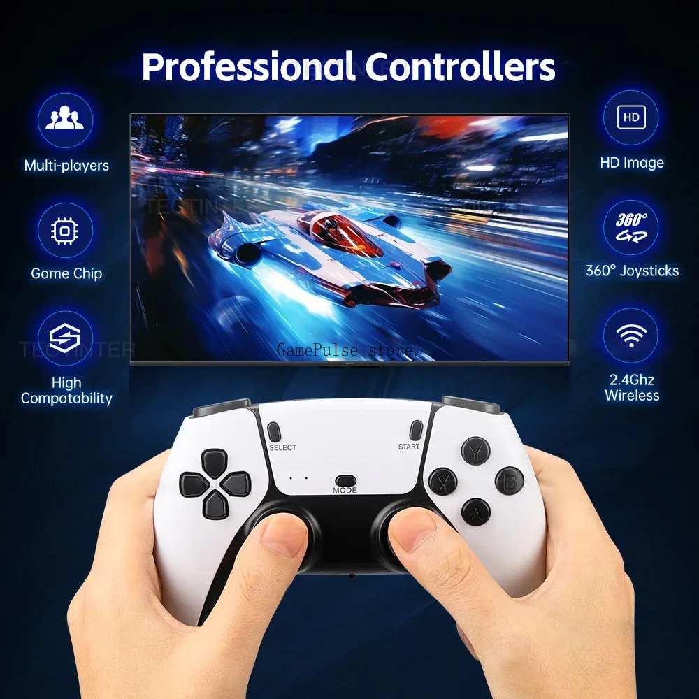 GamePulse M15 4Kゲームコンソール ホームTV - Retro Gaming Game Stick のレビューと価格