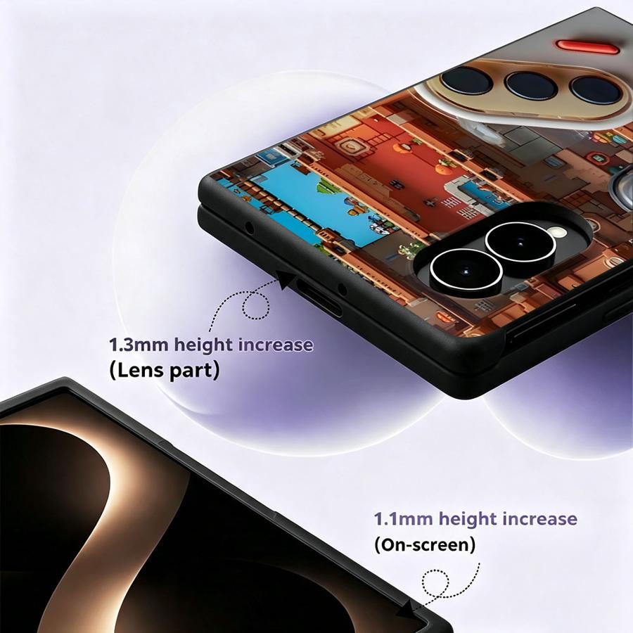 高級電話カバーケース Samsung Galaxy ZFol - Retro Gaming On Phone のレビューと価格