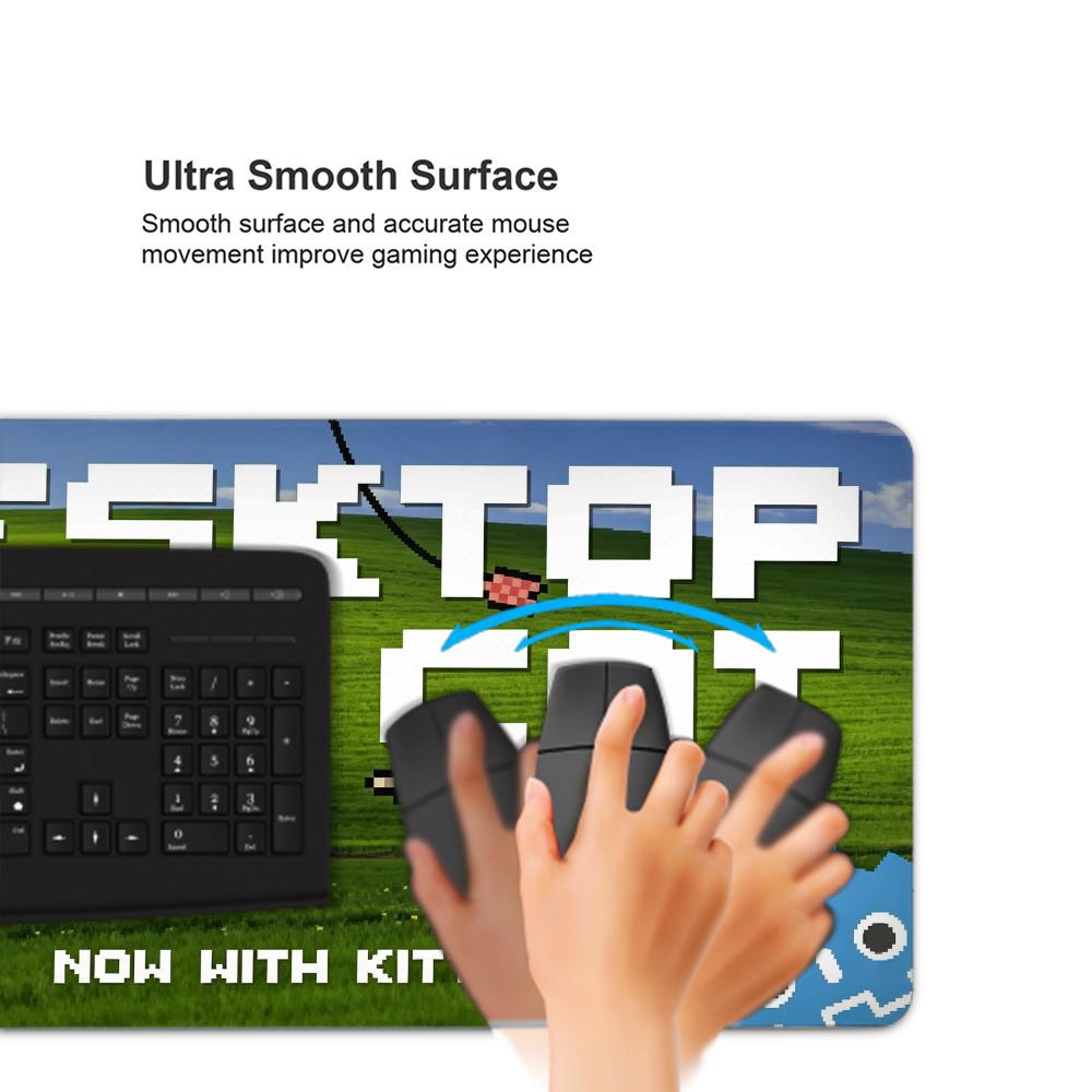 レトロコンピューターポップアップウィンドウ柄の面白い大型マウ - Retro Gaming Keyboard And Mouse のレビューと価格
