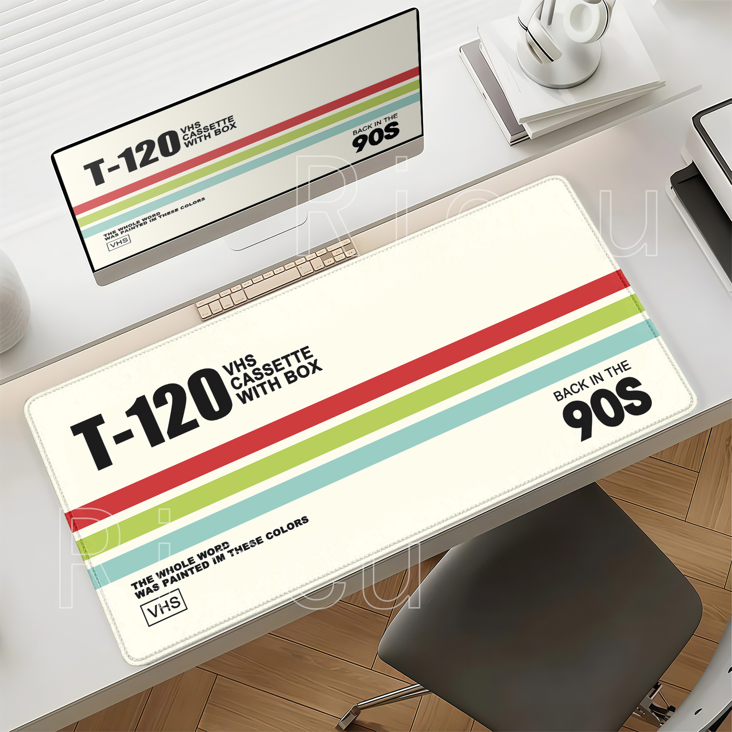 レトロVHSスタイルマウスパッドXXLコンピューターラージサ - Retro Gaming Keyboard And Mouse のレビューと価格