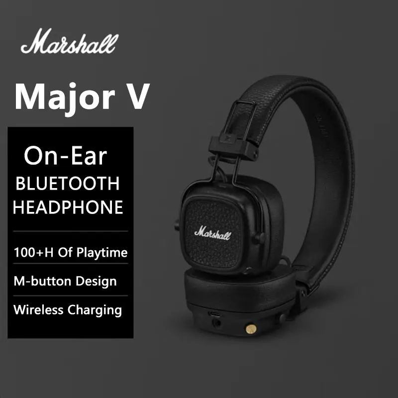 マーシャル メジャー V ワイヤレス ブルートゥース ヘッド - Retro Gaming Cables のレビューと価格