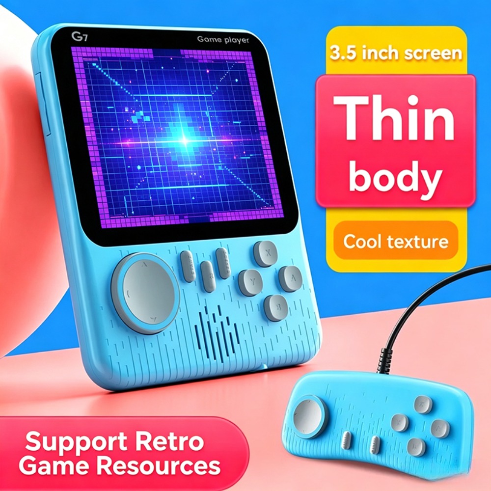 G7 ポータブルレトロハンドヘルドゲーム機 3.5インチLC - Retro Gaming Cables のレビューと価格