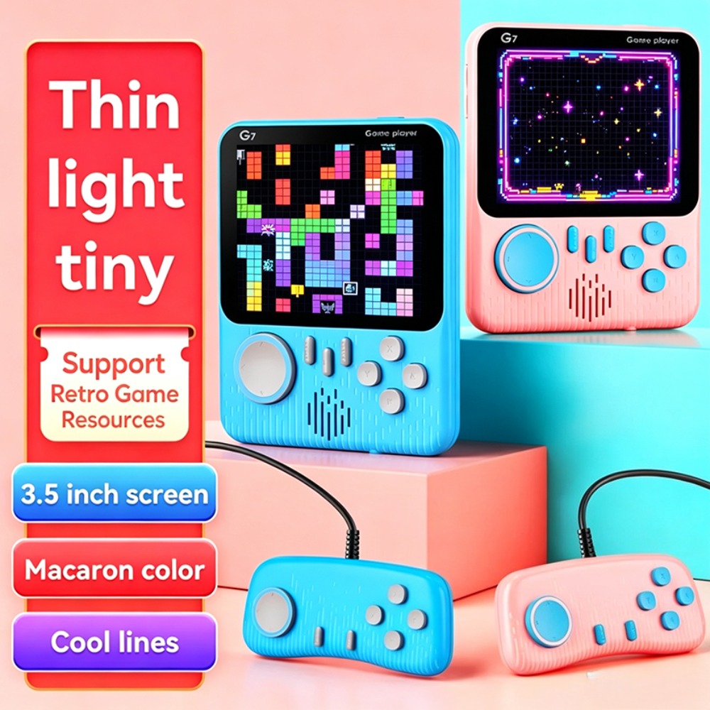 G7 ポータブルレトロハンドヘルドゲーム機 3.5インチLC - Retro Gaming Cables のレビューと価格